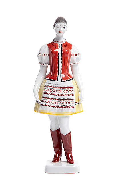 Figurka "Kobieta w stroju ludowym", HOLLOHAZA