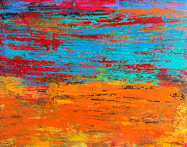 Yellow red blue map, 2025
