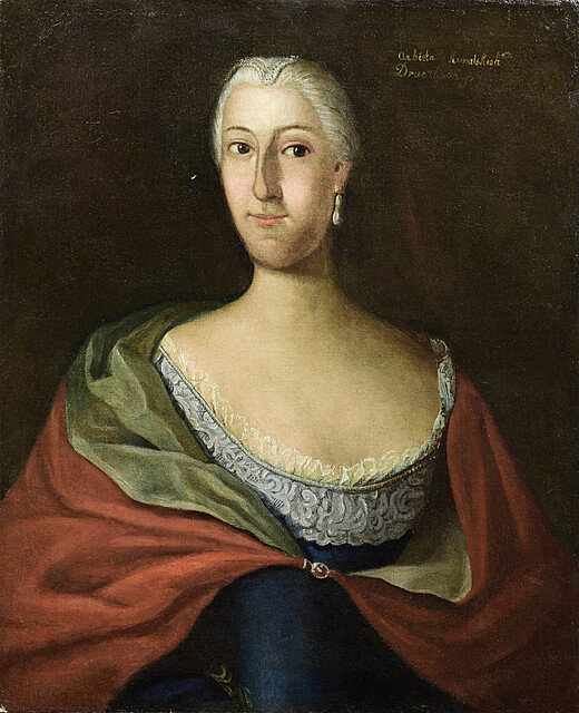 Portret poetki Elżbiety Drużbackiej, 2. poł. XVIII w. 