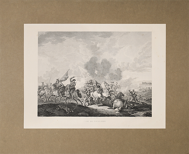 Scena z Potopu, walka Polaków ze Szwedami (tyt.oryginału: „Choc de cavalerie”), ok. 1810 