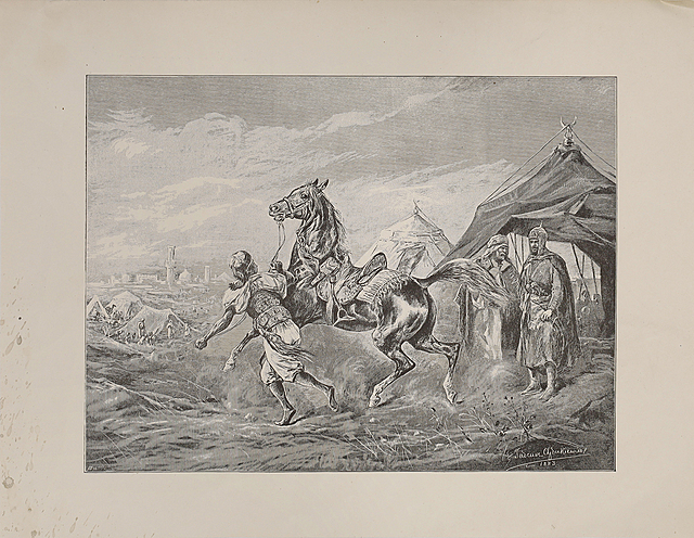 Zakup konia arabskiego przez szlachcica, 1883