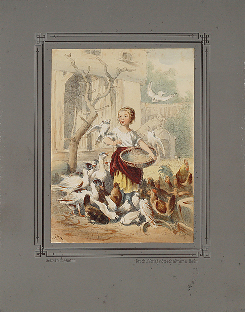 Zosia karmi ptaszki, 1854