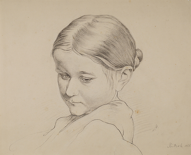 Zamyślona,  1888