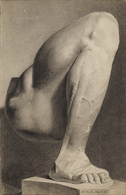 Szkic nogi, 1889