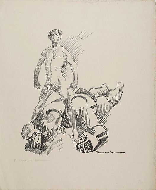 Zwycięstwo młodego Dawida nad Goliatem, 1914 