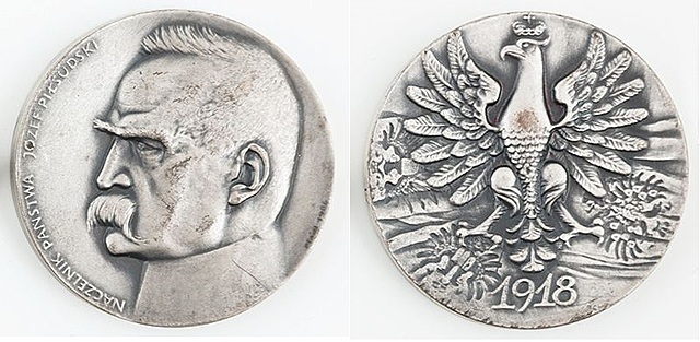 MEDAL Naczelnik Państwa Józef Piłsudski, PTAiN, 1986