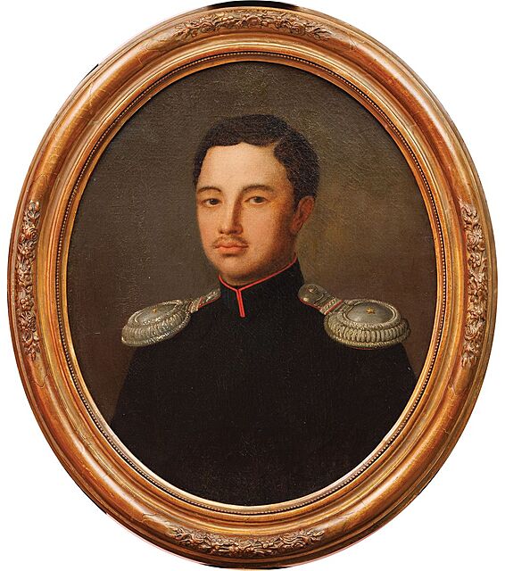 PORTRET CHORĄŻEGO ARMII CESARSTWA ROSYJSKIEGO, poł. XIX w.