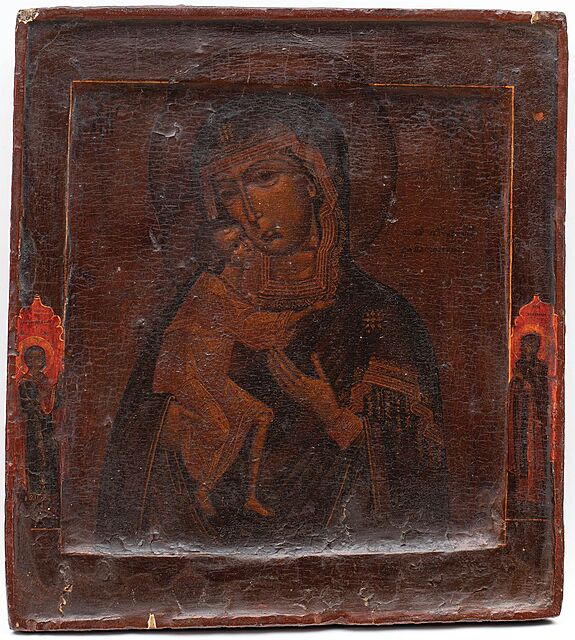 IKONA, MATKA BOŻA FIODOROWSKA, Rosja, XVIII w.