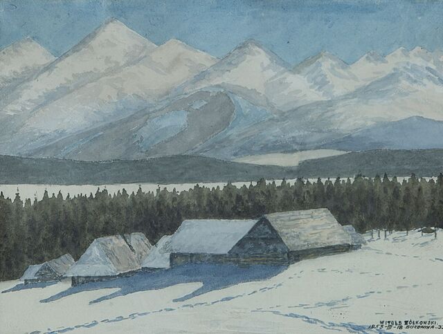 PEJZAŻ Z BUKOWINY, 1953