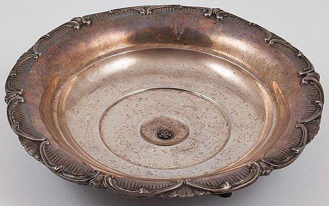 PATERA NA OWOCE, Niemcy, Schwäbisch Gmünd, Gebrüder Deyhle, ok. 1900