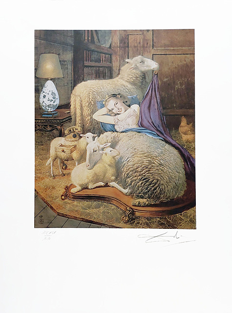 
Reclining Girl in Sheep