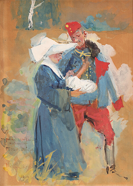 "Żołnierz i zakonnica" (1914)