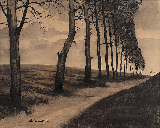"Pejzaż z aleją" (1910)