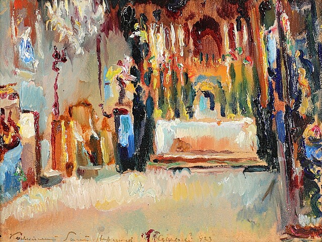 "Wnętrze kościoła" (1923)