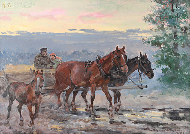 "Zaprzęg - powrót do wioski" (1952)