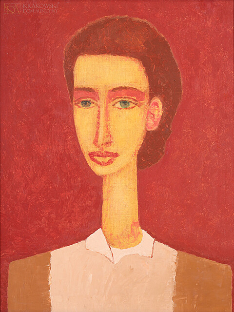 "Kobieta na bordowym tle" (1987)