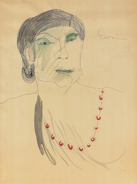 Czerwone korale. Modelka, 1964