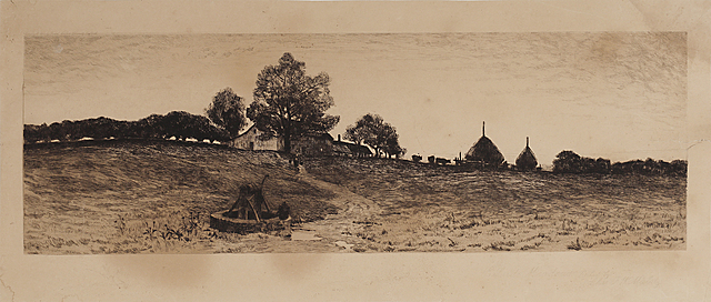 Wiejski pejzaż, 1890