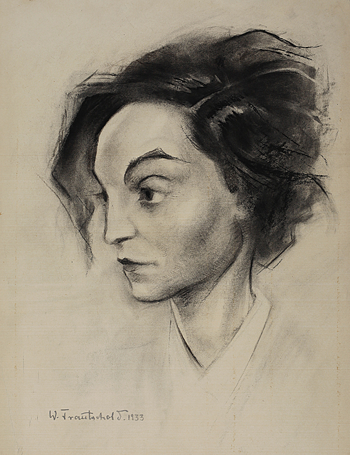 Portret smutnej kobiety, 1933