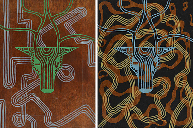 dyptyk: Jeleń wyboru nr 38, Jeleń wyboru nr 35, 2024