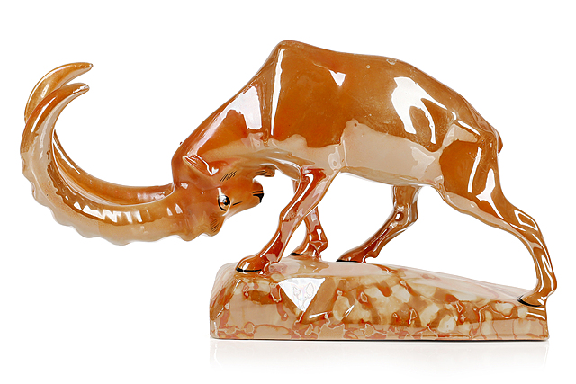 Figurka "Koziorożec", Zakłady Porcelany i Porcelitu Stołowego "Chodzież"