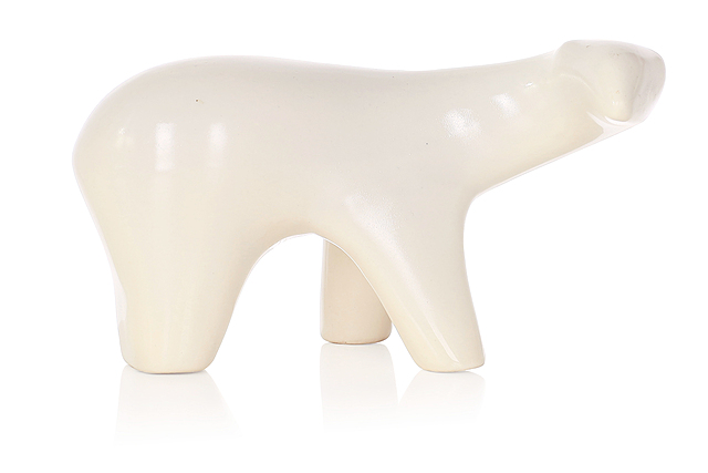 Figurka "Niedźwiedź polarny", Zakłady Porcelany i Porcelitu "Chodzież"