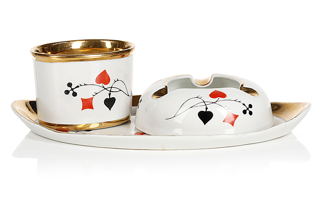 Zestaw brydżowy do palenia, Zakłady Porcelany Stołowej "Ćmielów"