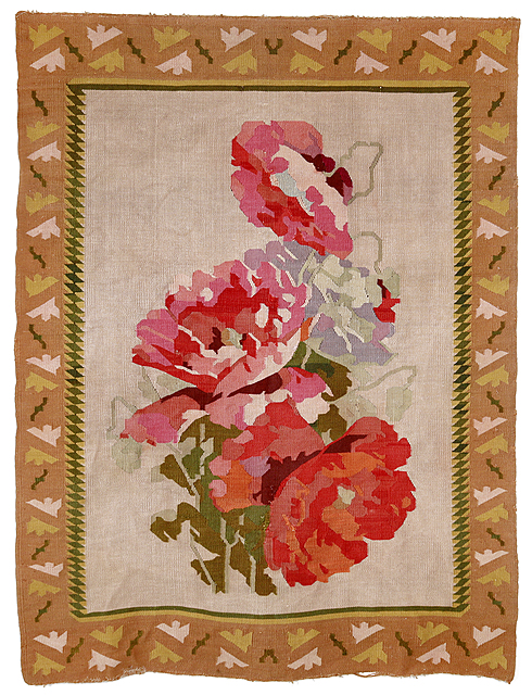 Kilim z motywem kwiatowym