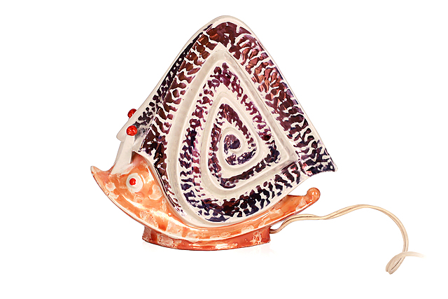 Lampka - pochłaniacz dymu "Ślimak", Wytwórnia Wyrobów Ceramicznych "Steatyt" w Katowicach