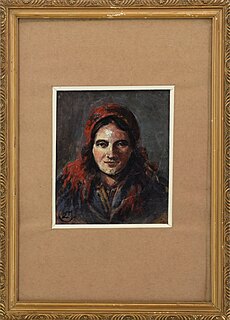 Dziewczyna w czerwonej chuście