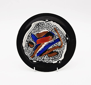 Komplet 8 talerzy, lata 60. XX w.