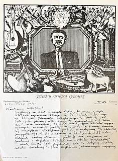 List do przyjaciela na autorskim papierze listowym z własną grafiką