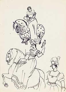 Dama na koniu w różnych ujęciach