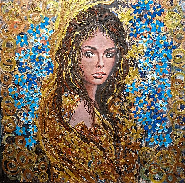 Złotą szatą otulona