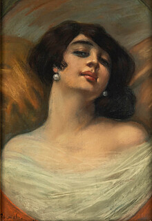 Portert kobiety w bieli, 1918