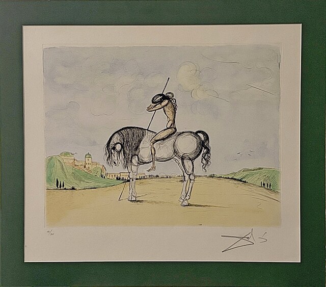 "Le Chevalier" (Rycerz) z teki ilustracji do Don Quichotte de la Manche