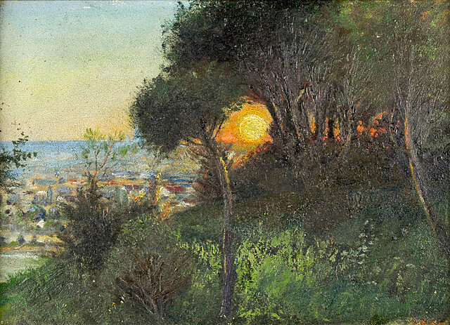 Zachód słońca nad morzem