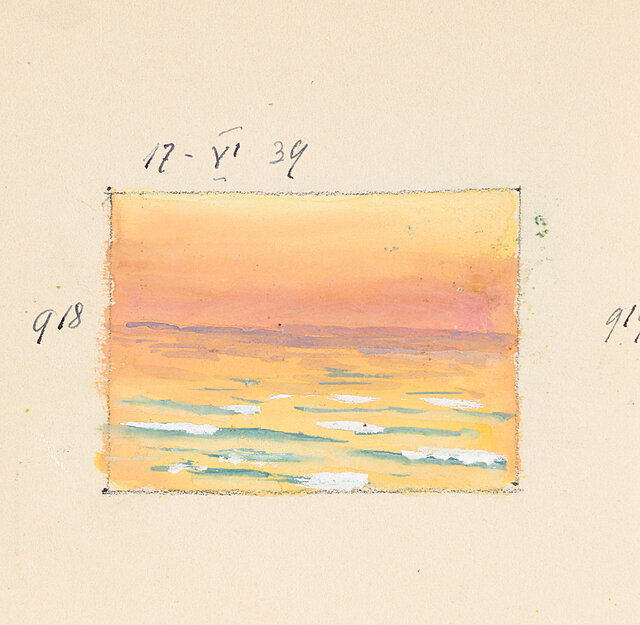 Zachód słońca nad Bałtykiem, 1939