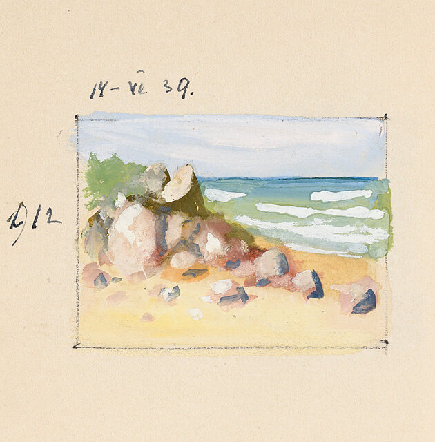 Skały na brzegu, 1939