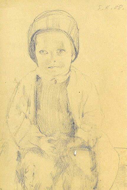 Portret siedzącego dziecka, 1908