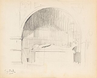 Nisza z nagrobkiem, 1904