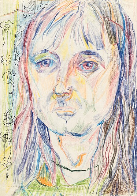 Portret kobiety - Autoportret (?), ok. 1970