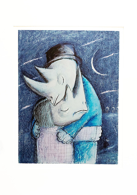 Zakochane Nosorożce, z cyklu ''Blues Nosorożca, 2022