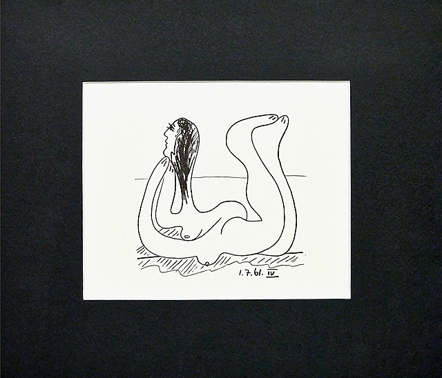 z cyklu „Le Déjeuner sur l’herbe” ( Obiady na trawie), Wariacje na temat „Śniadanie na trawie” E. Maneta, 1962