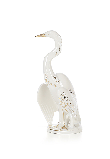 Figurka "Czapla", Wytwórnia Wyrobów Ceramicznych „Steatyt”