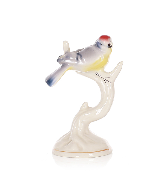 Figurka "Ptaszek na gałązce", Wytwórnia Wyrobów Ceramicznych „Steatyt”