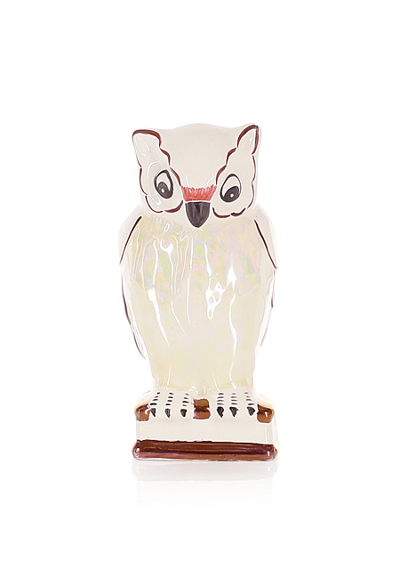 Figurka "Sowa siedząca na książakch II", Wytwórnia Wyrobów Ceramicznych „Steatyt”