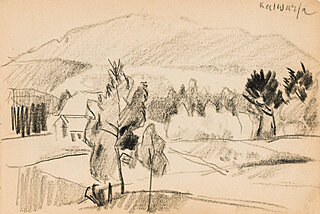 Pejzaż z Kalwarii Zebrzydowskiej, wrzesień 1937