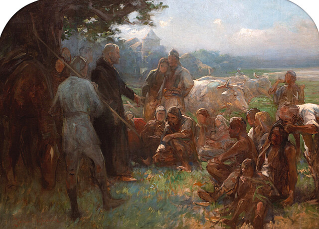 Nawracanie pogan, ok. 1900