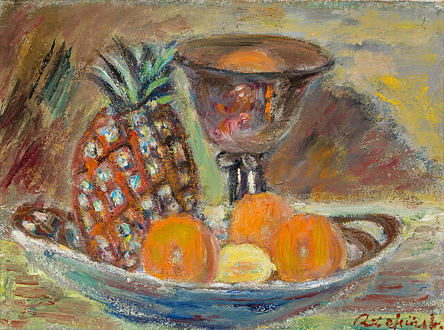 Martwa natura z ananasem